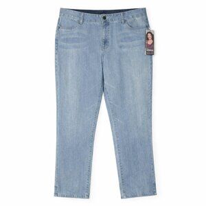 NWT KRISTIN DAVIS Light Wash Jeans Size 12
